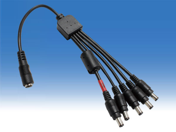WTW-ADSM62シリーズ録画機・カメラ用電源分配ケーブル 5分配