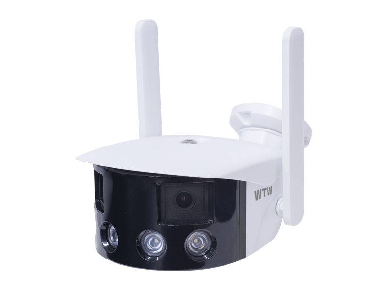 防犯カメラ WIFI Wレンズ 防犯灯カメラ ホワイトLED 広角Wレンズ 180度