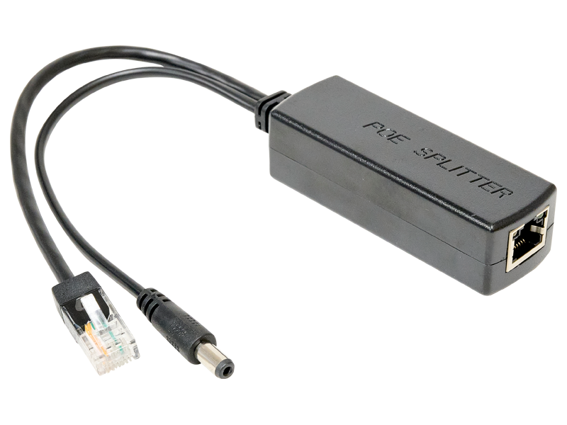 IPネットワーク用 PoE給電スプリッターケーブル WTW-POE-02R