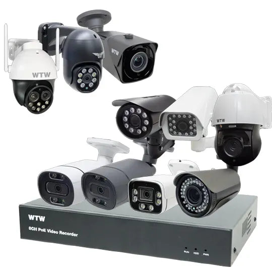 防犯カメラ 屋外 屋内 4K800万画素XPoE 8ch録画機・最大800万画素