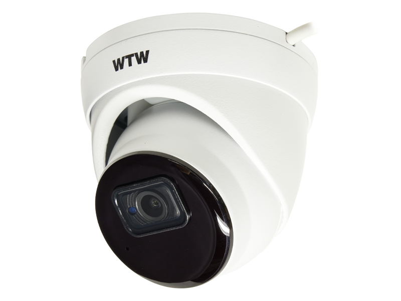 IPCカメラシリーズ 4K800万画素 屋外防滴仕様 PoE受電対応 小型赤外線ドーム型カメラ WTW-PDRP4620EASD6