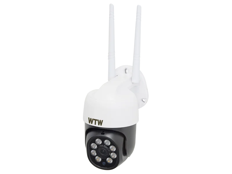 防犯カメラ WIFI PTZ 400万画素 防犯灯カメラ  赤外線 ホワイトLED パンチルト(首振り)機能搭載 IPネットワークカメラ WTW-IPW2322T